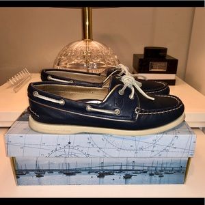 ✨ Sperry Top-Sider Navy Blue A/O Boat Shoe ✨